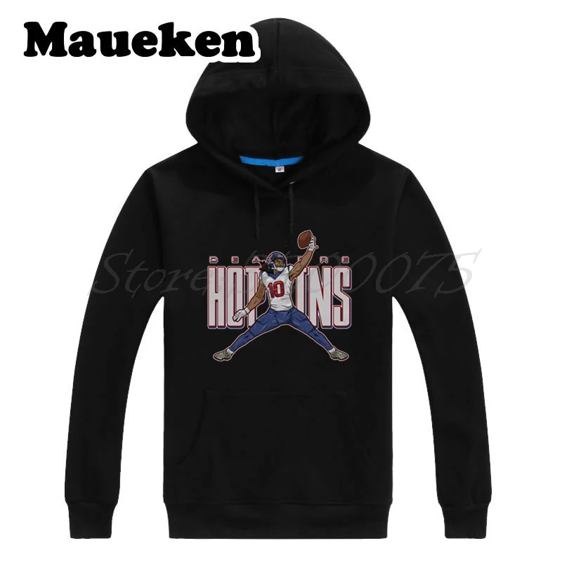 Мужские толстовки с капюшоном NUK #10 DeAndre Hopkins логотипом Jordan и толстой шнуровкой для