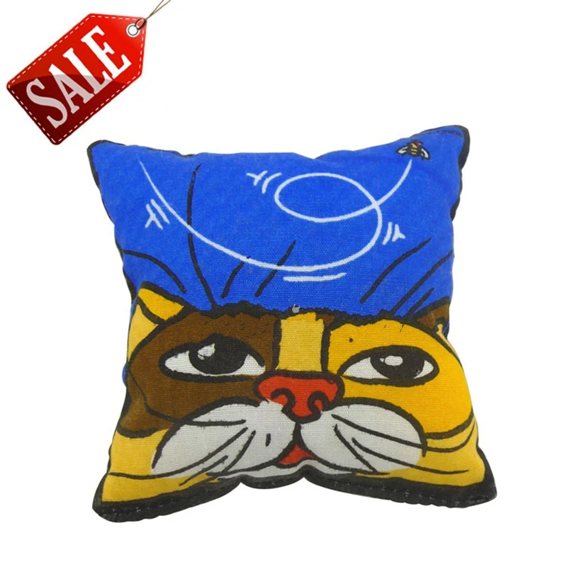 Забавная игрушка для кошек мультяшная квадратная красочная животных смешная из