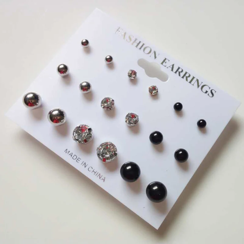 Ualgl серьги Модные украшения милые Наборы для ухода за кожей 9 пар Серьги со