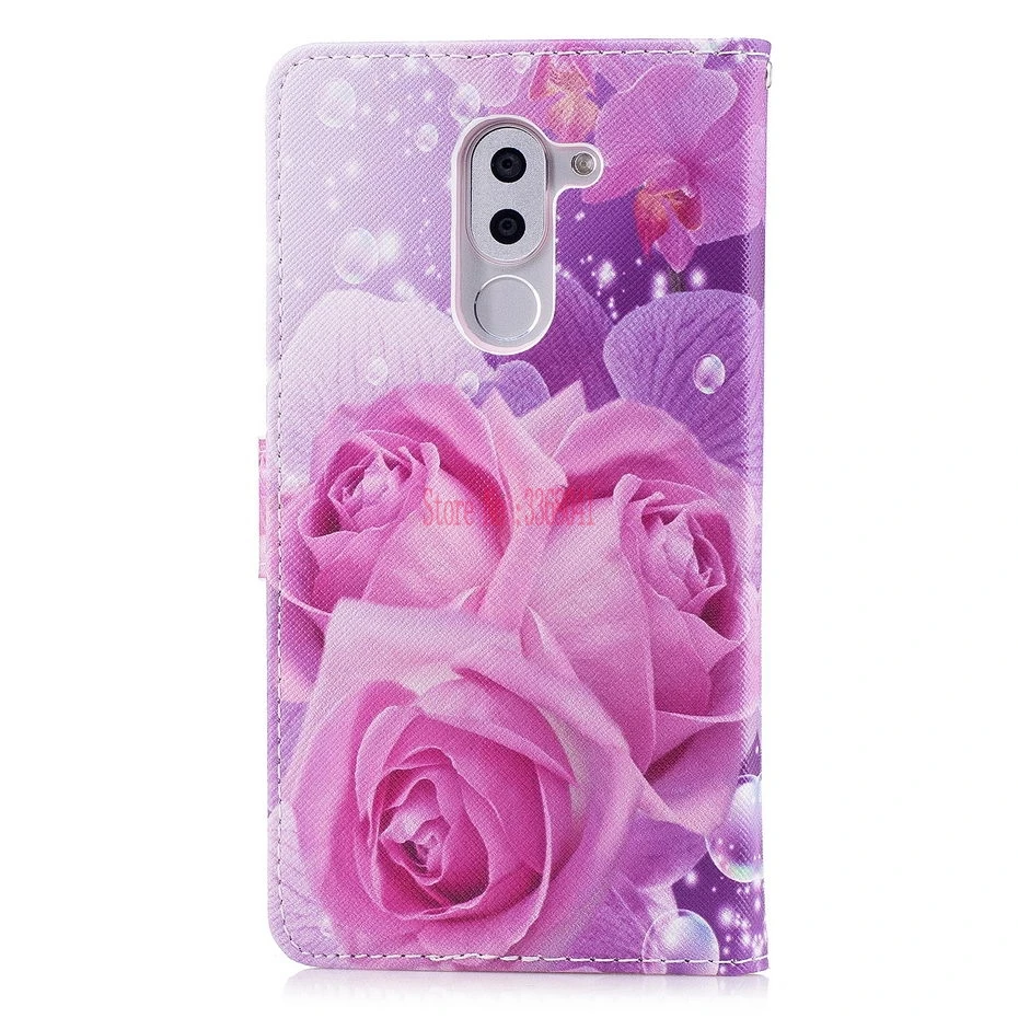 Флип-кейс для Huawei Honor 6X X6 BLN-L21 BLN-L22 BLN-L24 роскошный разрисованный чехол кожаный чехол для мобильного телефона чехол для Huawei Honor 6 X млрд L21 L22 L24