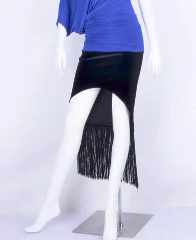 Экзотический танец латинский танец бархатная сумка Хип длинные ноги шифрование, чтобы быть ранжированной латинский танец юбка S14025