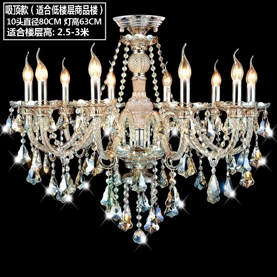 Хрустальная люстра для столовой E14 светодиодный светильник в форме свечи