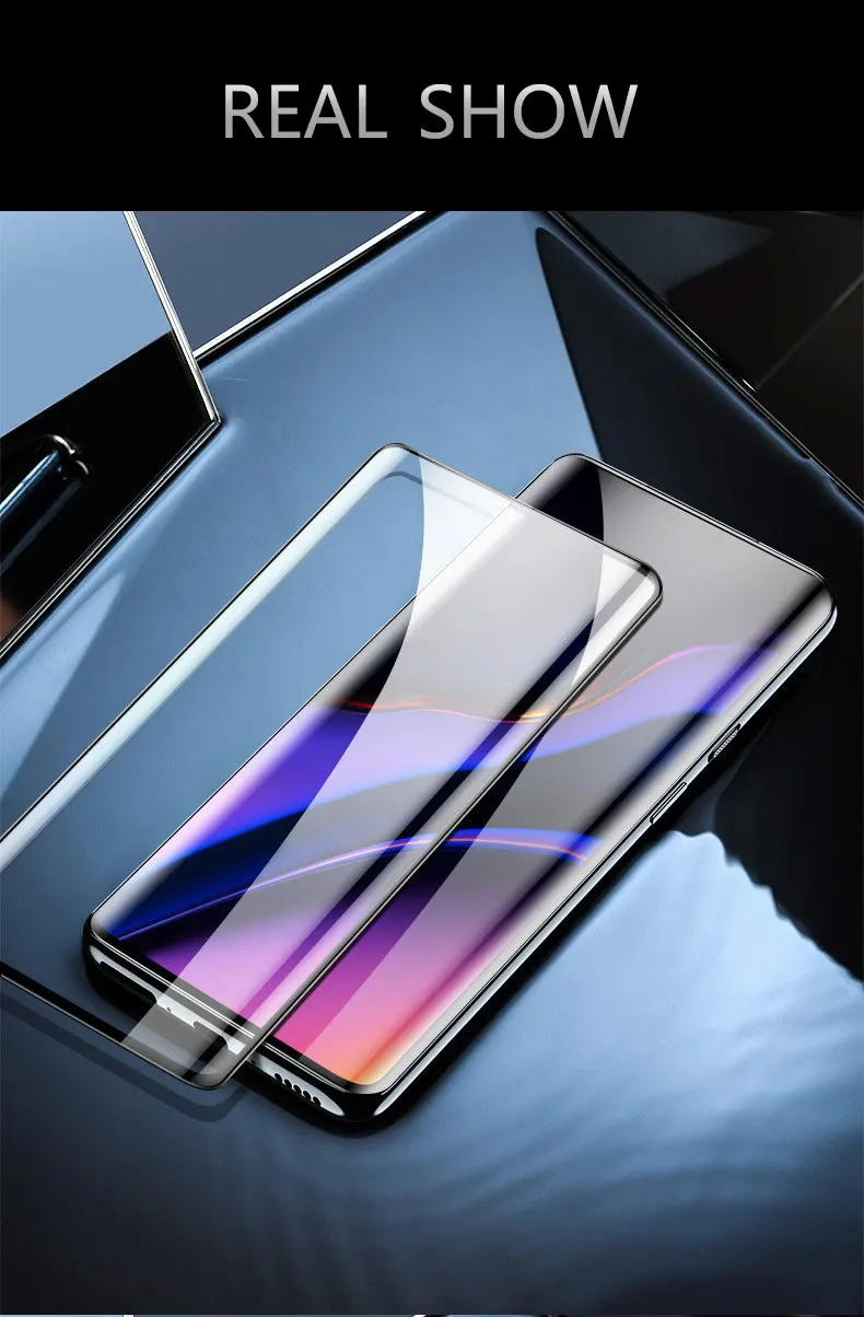 Пленка для мобильного телефона из закаленного стекла для 1+ 7 pro oneplus7 pro, полностью изогнутая Защитная пленка для экрана, Взрывозащищенная ультратонкая HD пленка