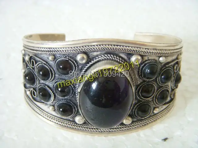 Xfs2335 &gt&gt китайский тибет серебряные фиолетового нефрита браслет | Украшения и