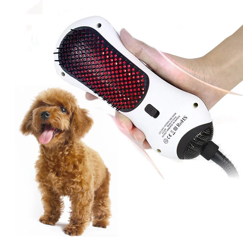 2 в 1 Multifunction фен для собак Pet Машинка груминга кошка Массажер Уход за животными