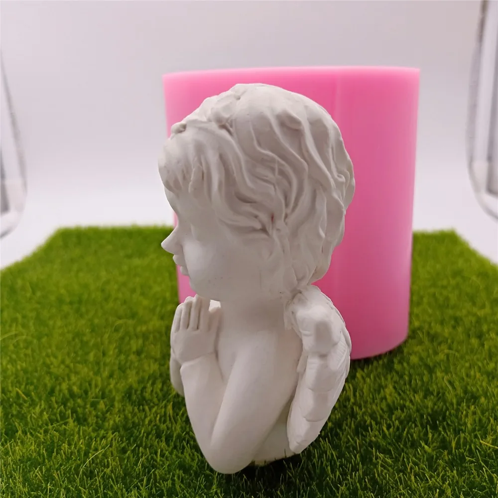 Молитвенный ангел силиконовые формы для свечей 3D силиконовая форма изготовления