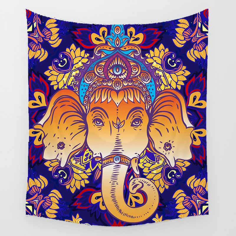 Гобелен с единорогом тигром драконом бабочкой настенный гобелен украшение для