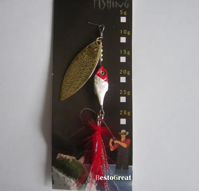 Рыболовная ложка приманка с тройным крючком басовый Спиннер приманки 12 г | Спорт