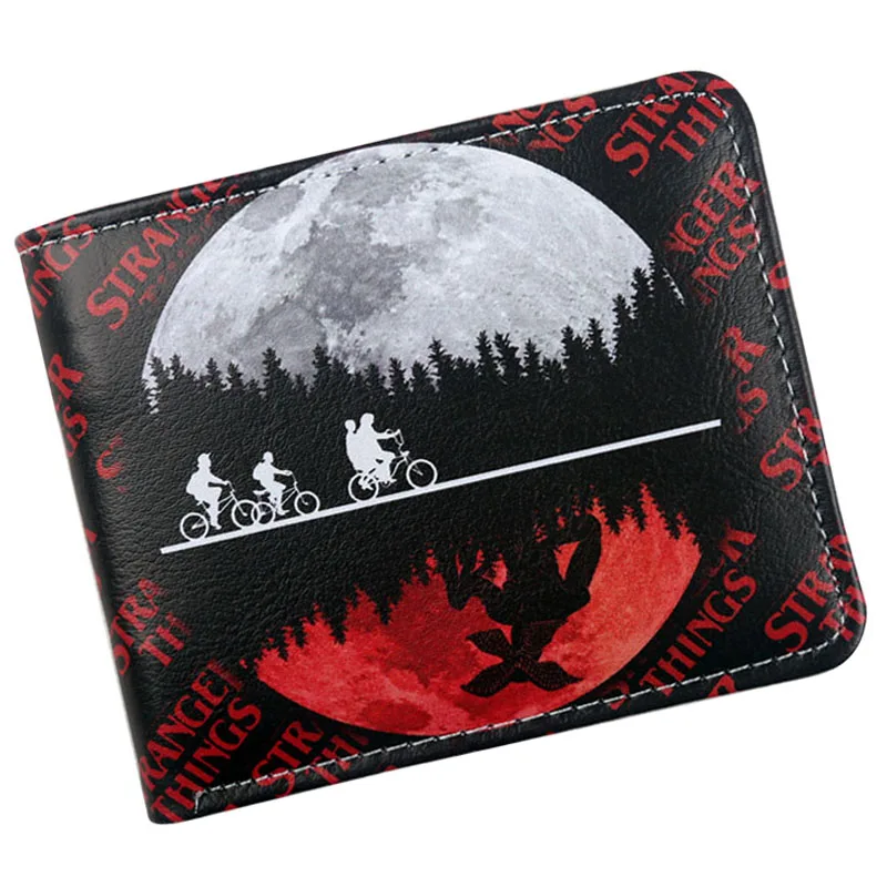 Кошелек очень странные дела бумажник для денег кредитных карт монет двойной