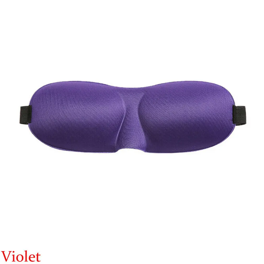 Violet Дорожная 3D маска для глаз, мягкая маска для сна, для отдыха, для отдыха, для сна, с повязкой на глаза - Цвет: Violet