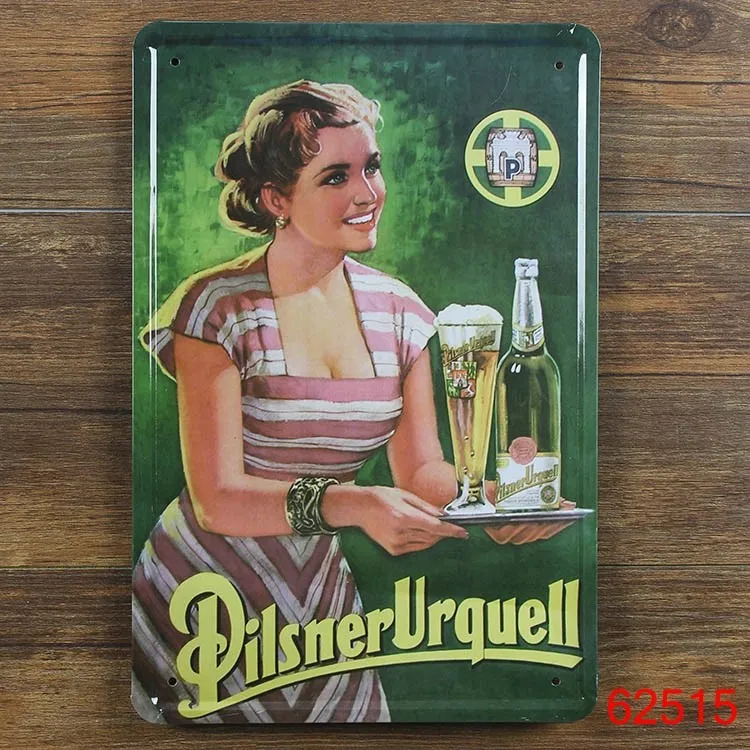 Pilsner Urquell металлический постер настенное украшение железное художественное