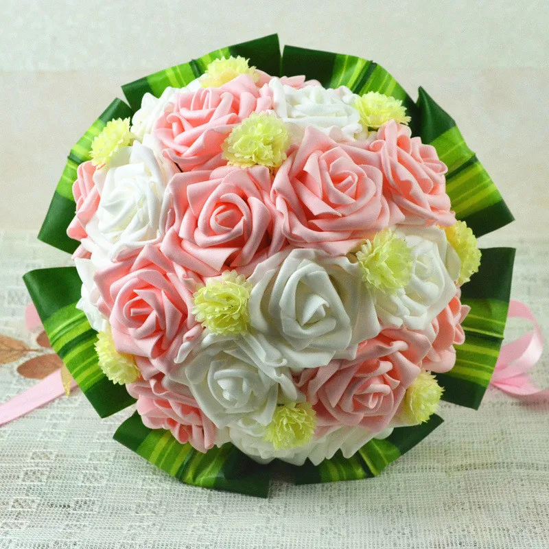 Hot Sale Wedding Bouquet Posy &quotHandmade&quot Bridal Brooch Silk Rose Flower Accessories Party Decoration | Свадьбы и торжества