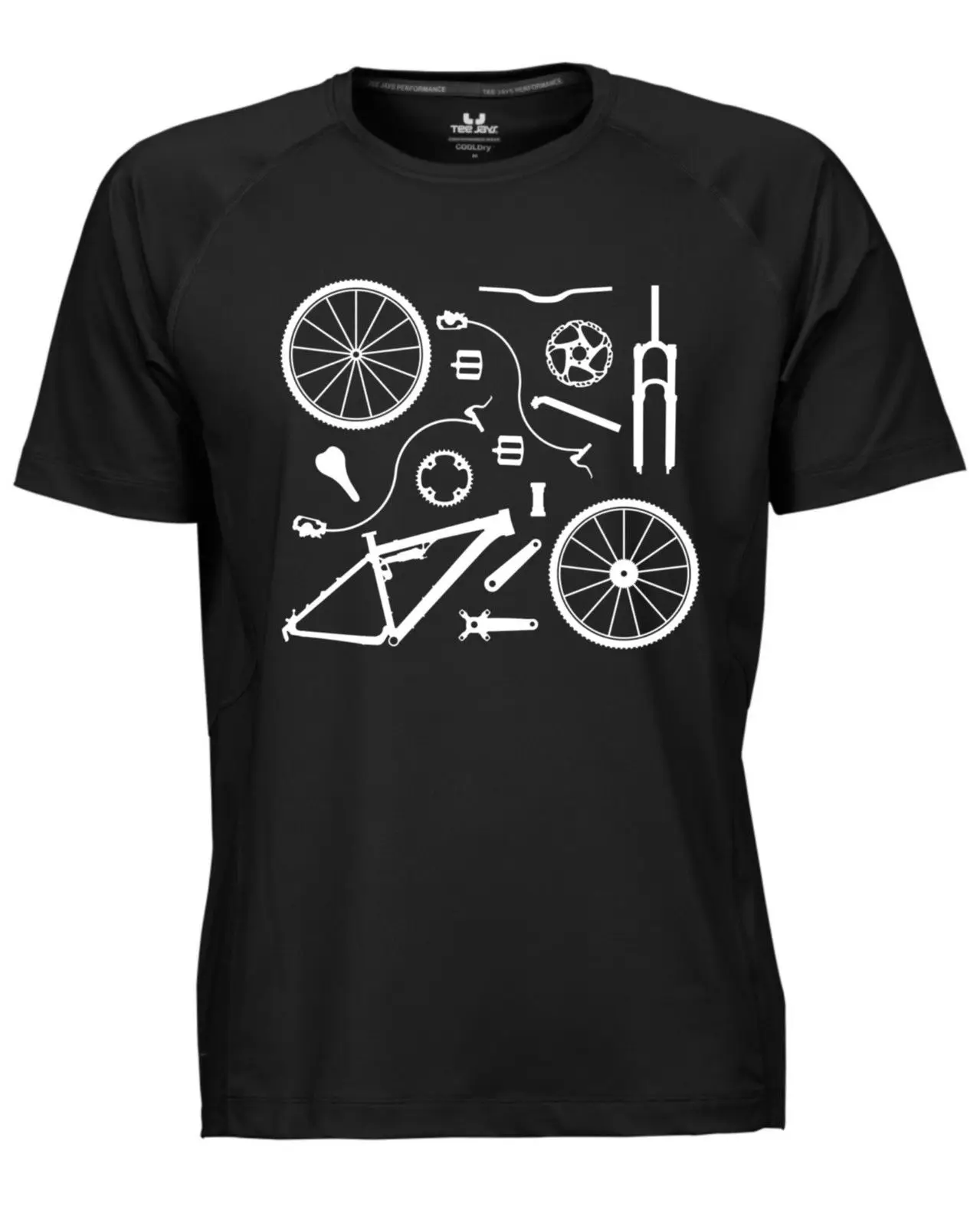 

2019 New Summer Men Hot Sale Fashion Men's Biker Parts Cool T Shirt Bicycle Parts Men's Cycler Gifts Mountain Biker