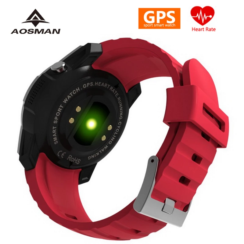 AOSMAN 2018 GPS спортивные часы sim-карта связь монитор сердечного ритма Smartwatch