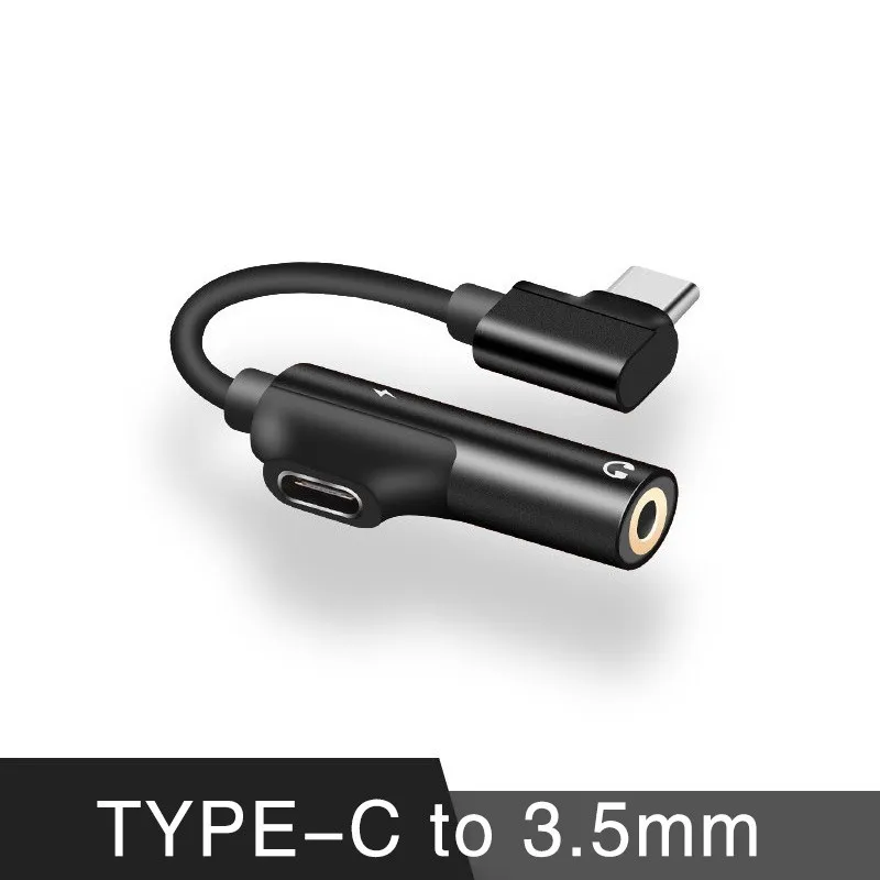 as the picture shows Для iPhone 7 8plus xs max xr x разветвитель 8 pin to 3,5 мм aux Jack& Charging to type c адаптер для huawei samsung cargador y audio - Цвет: as the picture shows