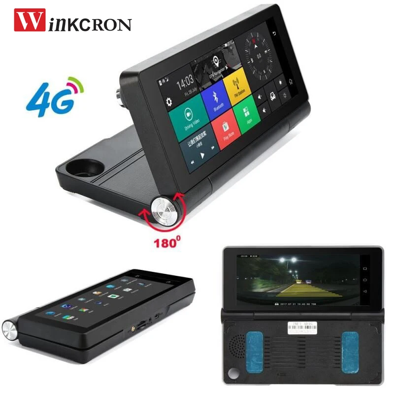 Автомобильный видеорегистратор 7 дюймов 4G SIM GPS Android 5 0 Wi Fi Bluetooth|GPS для транспорта| |