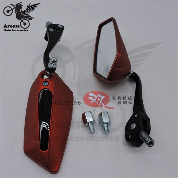 Зеркало заднего вида для мотоцикла разноцветное универсальное зеркало питбайка