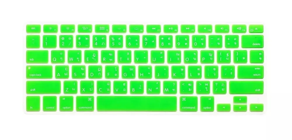 Силиконовая американская клавиатура для Apple Macbook Air Pro retina 13 15 17 Th Thai для ноутбука Mac Book чехол для клавиатуры ноутбука