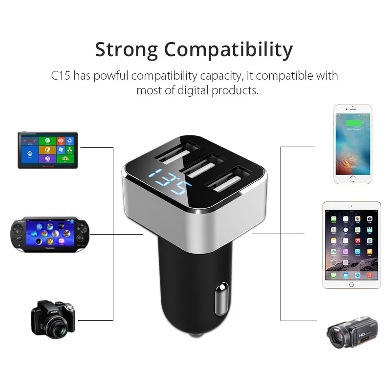 VANJEW C15 3 USB зарядное устройство Быстрая Зарядка адаптер питания usb порта