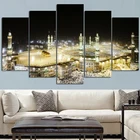 Настенный художественный плакат HD печать картина 5 шт. религиозная мечеть здание Мусульманский Исламский Холст Картина спальня домашний декор рамки