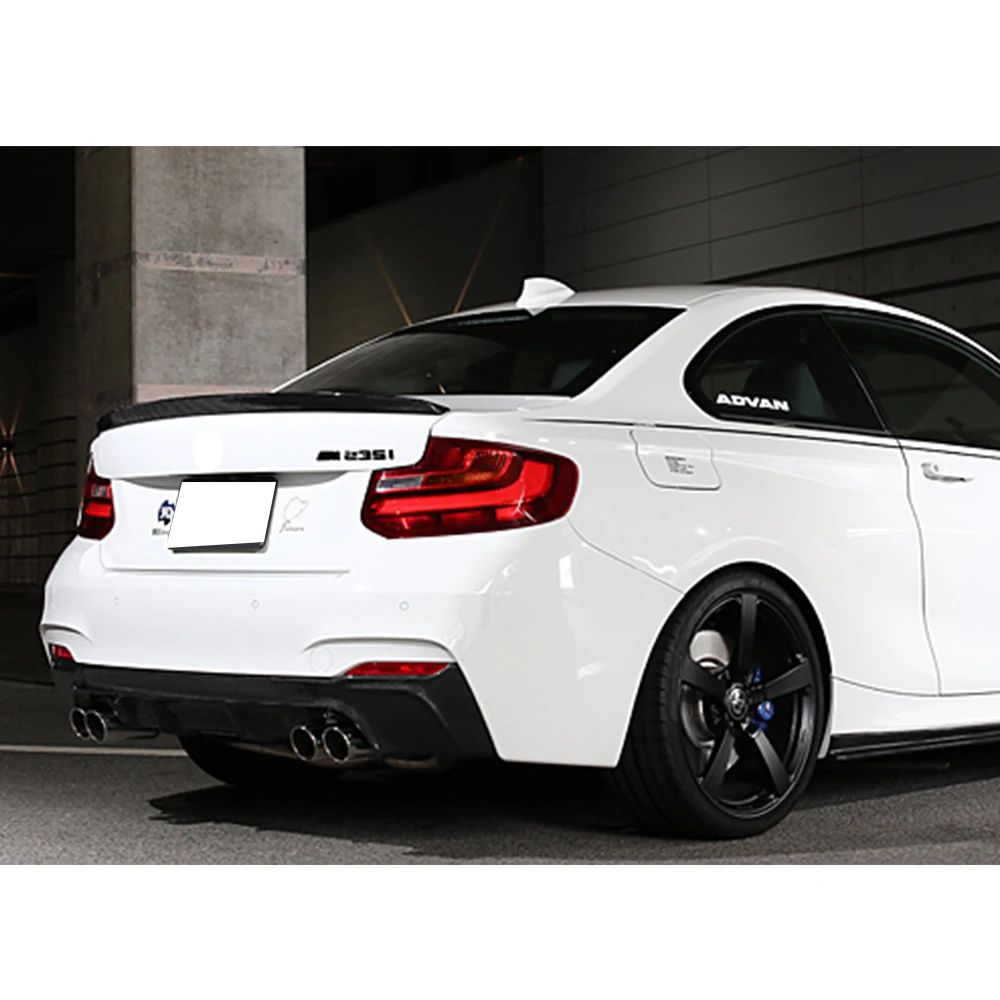 P Стиль карбоновый спойлер заднего багажника крыла для BMW F87 M2 и конкуренции F22 2