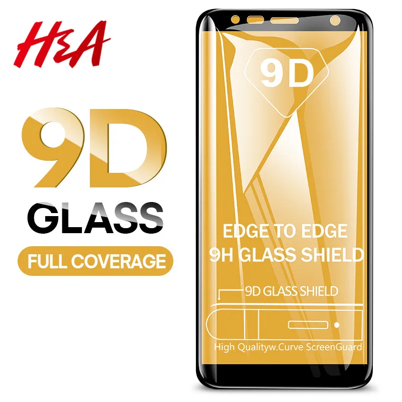 H& A 9D закаленное стекло для samsung Galaxy J4 Plus J6 J8 A6 A8 A7 Защитная пленка для экрана A5 A3 A7