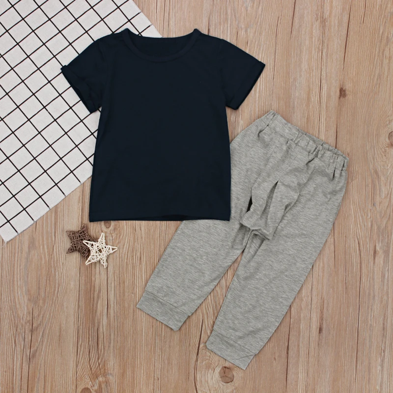 2018 новый летний комплект детской одежды для детей костюмы младенцев одежда