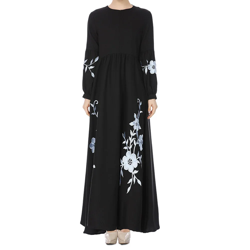 Vestito da festa мусульманские винтажные платья шифоновое платье с длинным рукавом