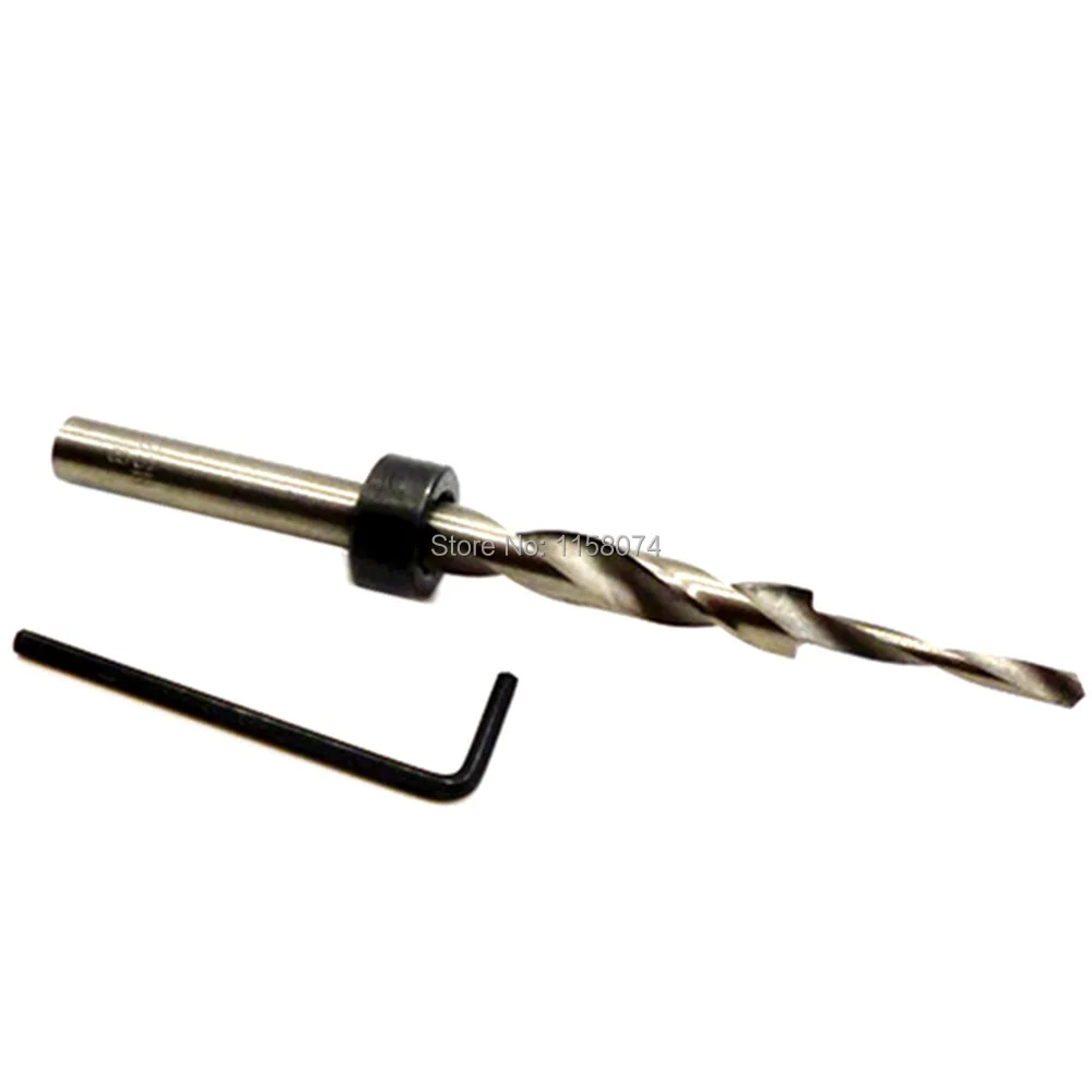 

8mm Step Twist Drill Bit Spiral Flute Pocket Hole Jig Pilot W/ Depth Stop Collar Woodworking Drill Bit For Pocket Hole Machines