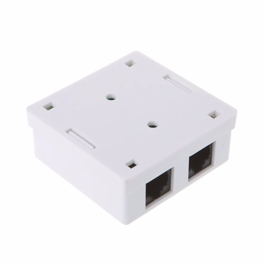 Высококачественная распределительная коробка RJ45 CAT5e сетевой разъем 2 портовый