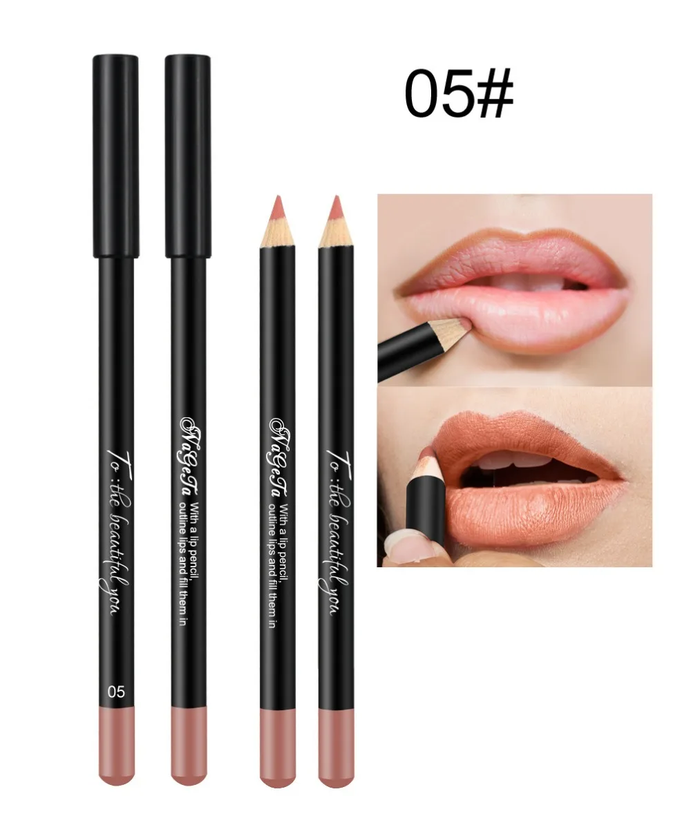 12 цветов сексуальный матовый карандаш для губ Lipliner карандаш для губ Matt Nude Lipsliner набор ручек Красота Макияж инструмент косметический