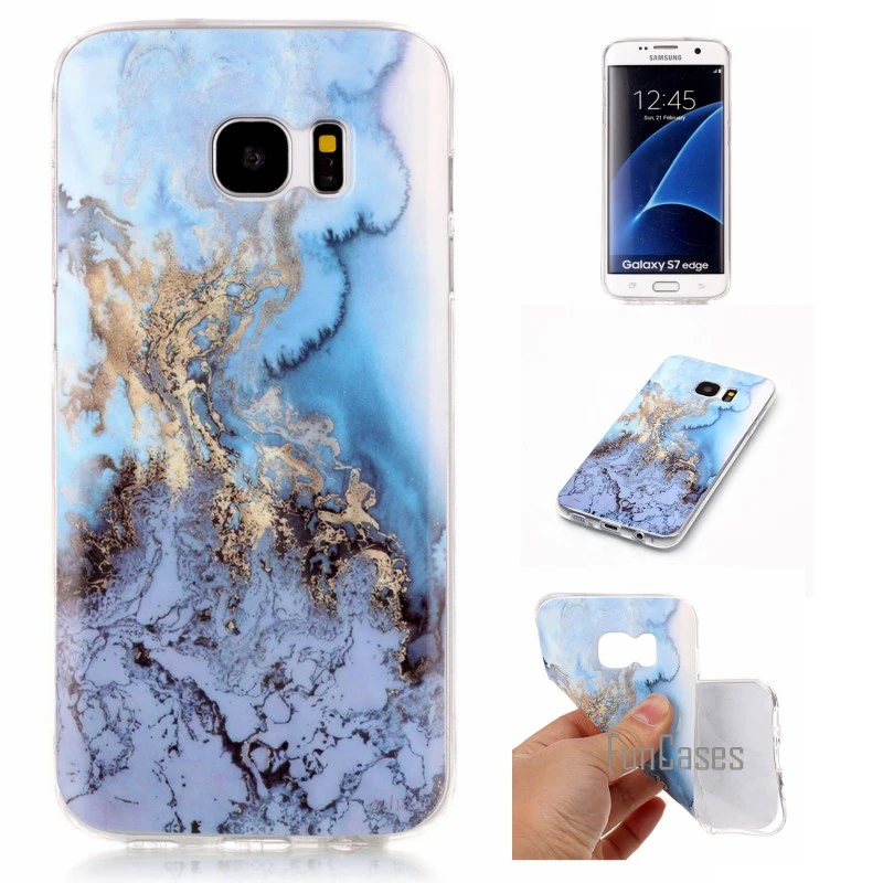 Для samsung Galaxy S8 Plus S7 Edge S6 S5 S4 S3 чехол, мягкий силиконовый чехол, чехол, Capinha Etui, гладкий мраморный рок чехол для телефона s