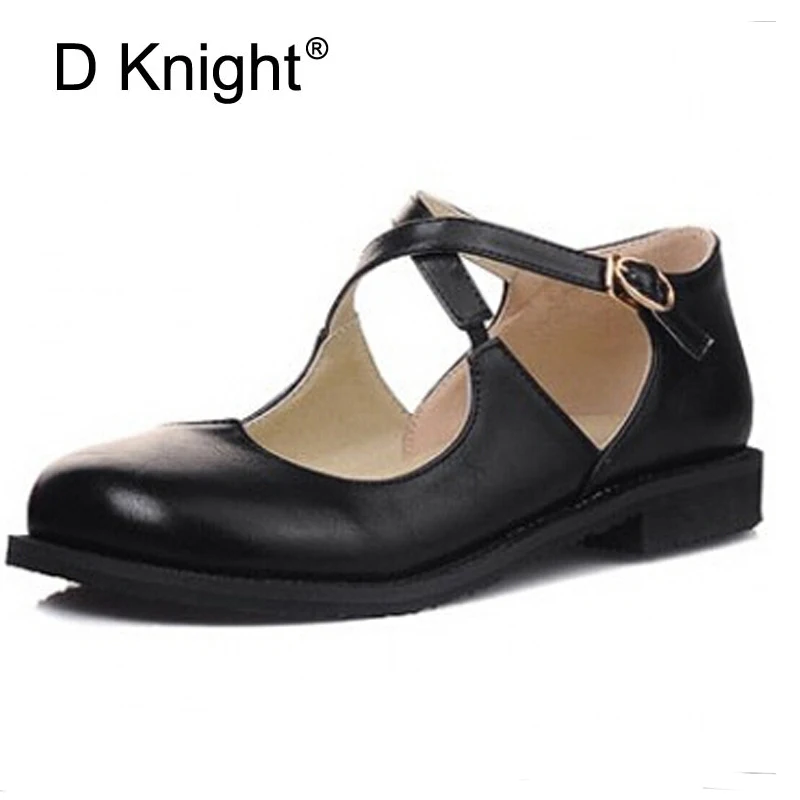 Женские туфли-оксфорды на плоской подошве сезон весна женские винтажные