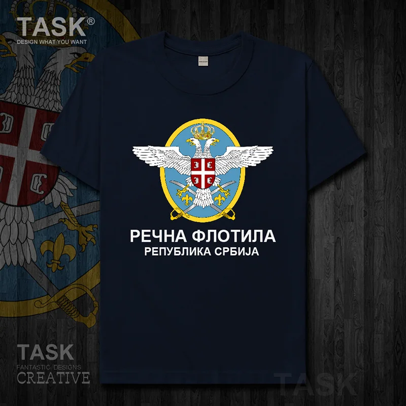 Футболка с коротким рукавом Air Force Serbia serbes SRB повседневная Армейская тактическая 01