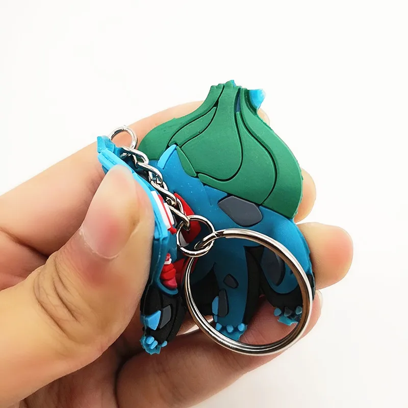Аниме мультфильм с покемоном брелок ПВХ косплей Пикачу Snorlax Charizard Милая Новинка смешной кулон Подарки для женщин и детей брелоки