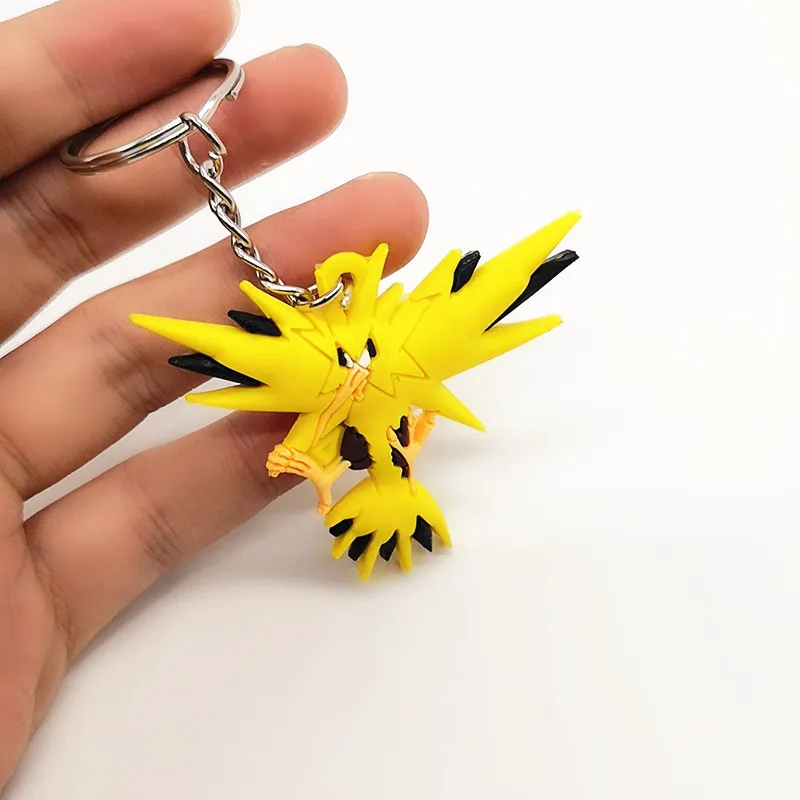Аниме мультфильм с покемоном брелок ПВХ косплей Пикачу Snorlax Charizard Милая Новинка смешной кулон Подарки для женщин и детей брелоки