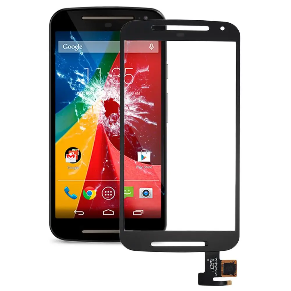 Для Motorola Moto G2 ЖК экран с сенсорной панелью дигитайзер стеклянный датчик в