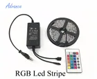 RGB 5 м SMD5050 Изменяемая цветная светодиодная полоса с датчиком драйвера, пульт дистанционного управления для украшения дома, для гостиной, 12 В, гибкая лента