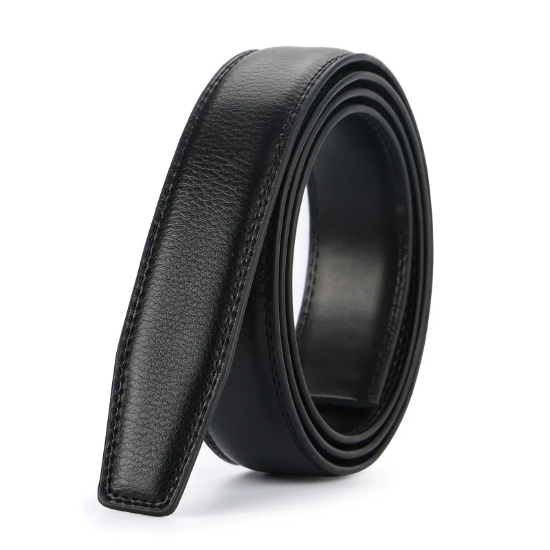 Black Belt Body CETIRI, 3,1 см, без пряжки, дизайнерские мужские ремни, телячья кожа, натуральная кожа, высокое качество, мужской автоматический ремень, тело Кемер, черный, коричневый - Цвет: Black Belt Body
