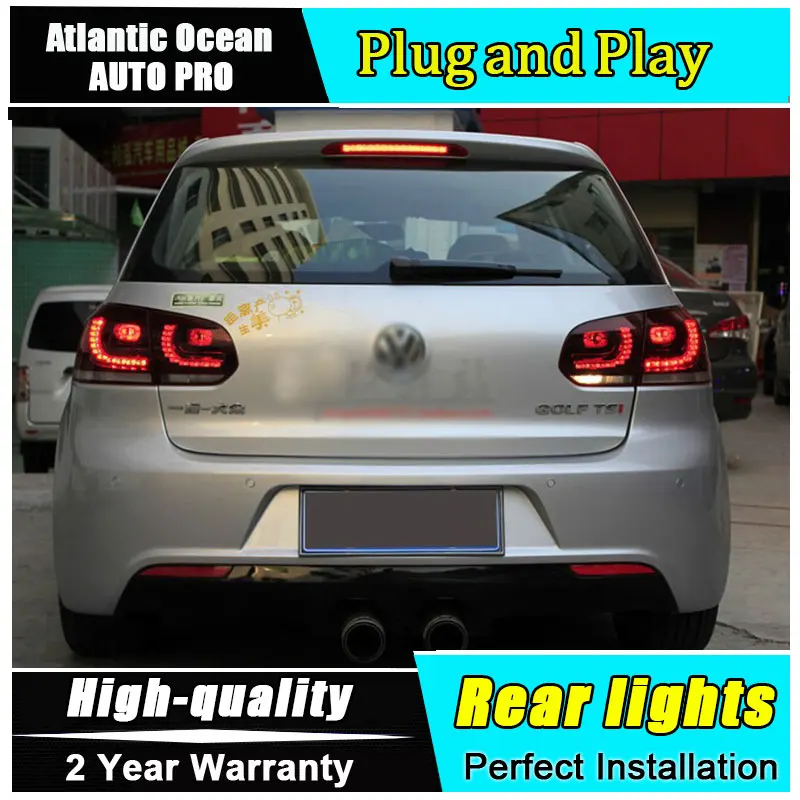 Для Гольф vw golf 6 led светильник s 2009 2013 R20 модель для гольф MK6 светодиодный задний