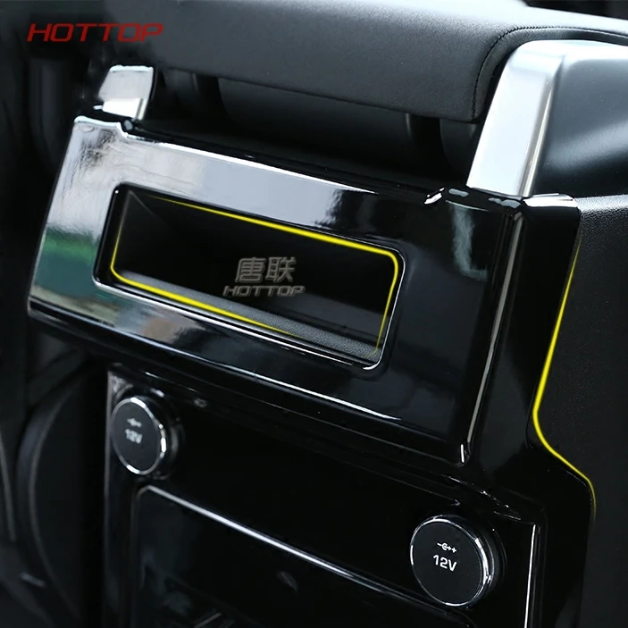 Rear Row Air Conditioning Vent Outlet Cover Trim Accessory FIT For Land rover Discovery 5 2017 2018 Gloss Black ABS Chrome | Автомобили и