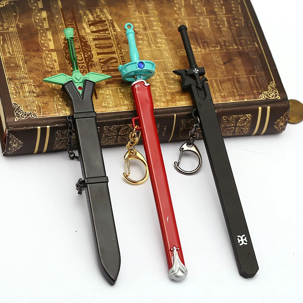 J Store аниме Sword Art онлайн брелок для ключей Elucidator Dark Repulsor Asuna брелок металлический автомобильный брелок SAO сувенир