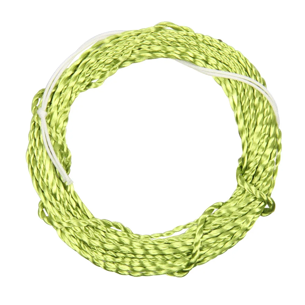 

12 / 13FT Furled Leader Tenkara Fly Fishing Line Polyester Braided Furled Leader Tenkara Line Grass Green Gold Black Yellow