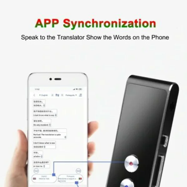 Translaty MUAMA Enence Смарт мгновенный в реальном времени Портативный голосовой переводчик языков HSJ-19