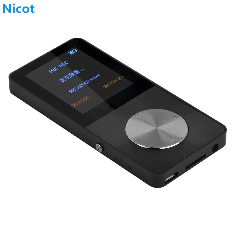 Нико Портативные Hi-Fi плееры металла MP4 плеер 16 ГБ 8 4 Mini-USB с 30 часов воспроизведения