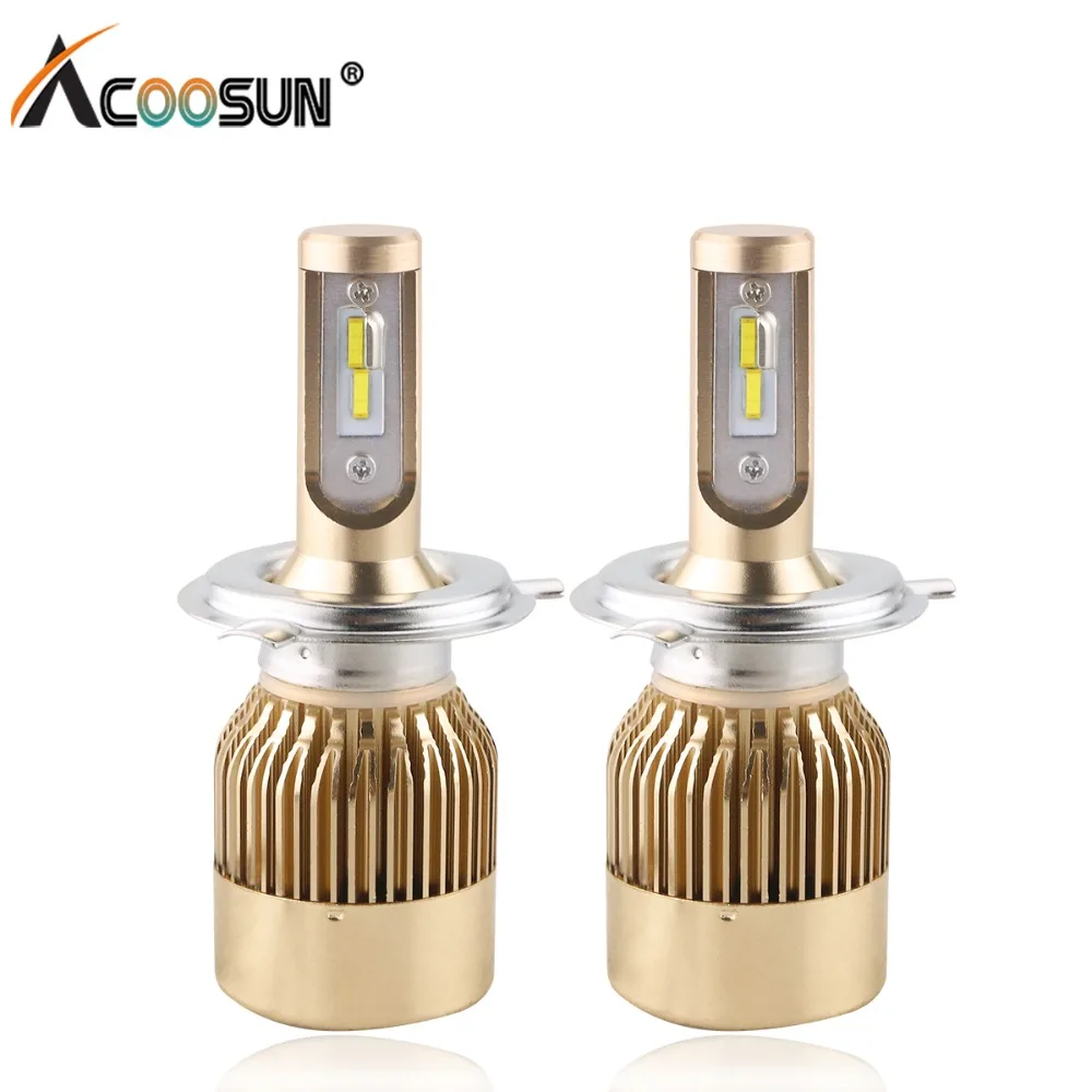 Авто светодиодный светильник 12В автомобилей головной лампочка H1 H3 H11 H4 H7 9005 9006 HB3