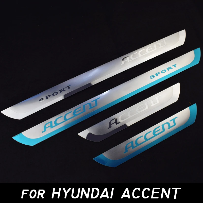 

Car Accessories Stainless Steel Door Sill Scuff Plate Fit for HYUNDAI ACCENT 2010-2016