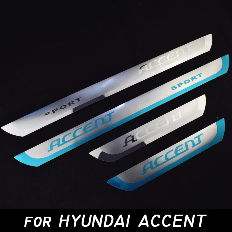 Накладка на порог из нержавеющей стали для HYUNDAI ACCENT 2010 2016|accent|accent hyundaiaccent 2 |