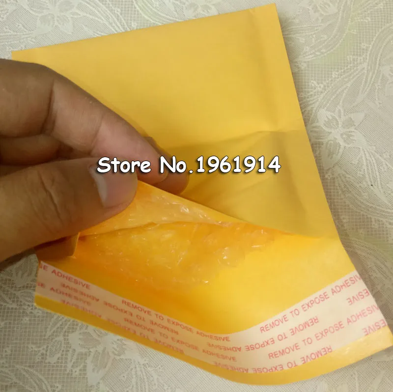 

100pcs/lots 110*130mm Bubble Mailers Padded Envelopes Packaging Shipping Bags Kraft Bubble Mailing Envelope Bags Yellow