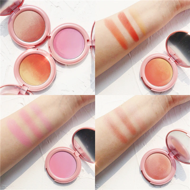 

2019 NOVO Face Cheek Matte Blush Powder Palette Makeup Rouge Face Pressed Powder Foundation Blusher Makeup